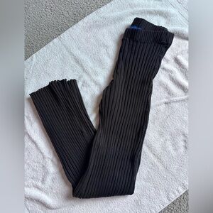 Simon Miller Black Ribbed Knit Pants